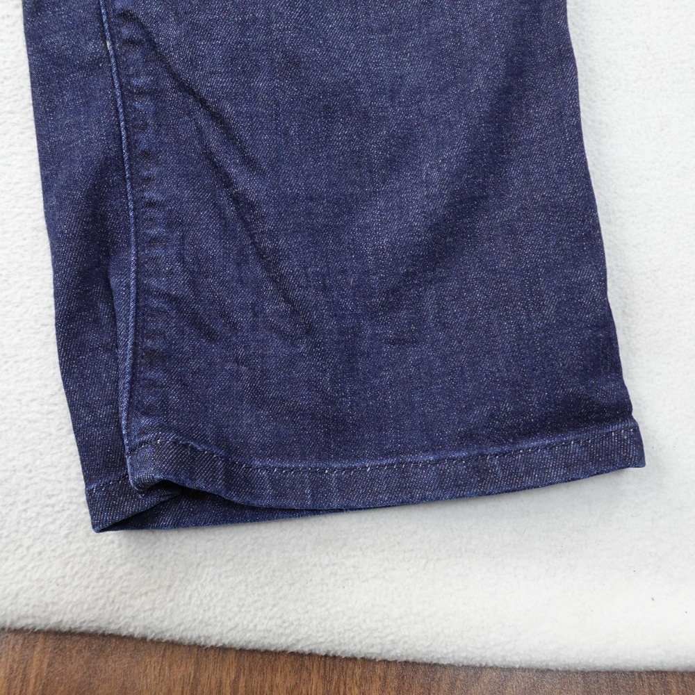 Mott and Bow Straight Crosby Jeans Mens 36 Blue Denim Stretch Dark Wash Pants - Picture 7 of 16